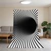 Dimensional Blanket Black Super Hole Warm Comfortable Plush Three Throw Blanket Child Home Sofa Bedroom Gift