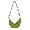 Fashion new solid color women's messenger bag large capacity portable portable dumpling bag versatile go out shoulder bag women