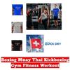 Switzerland Swiss Tshirt MMA Boxing Muay Thai National Flag Training Print 3D Short Sleeve Unisex Women Men Quick Dry Fitness Workout Sport Round Neck