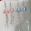Exquisite Jellyfish Charm Earrings Personalized Jellyfish Pedant Earring Elegant Dangle Ear Hook for Stylish Outfits