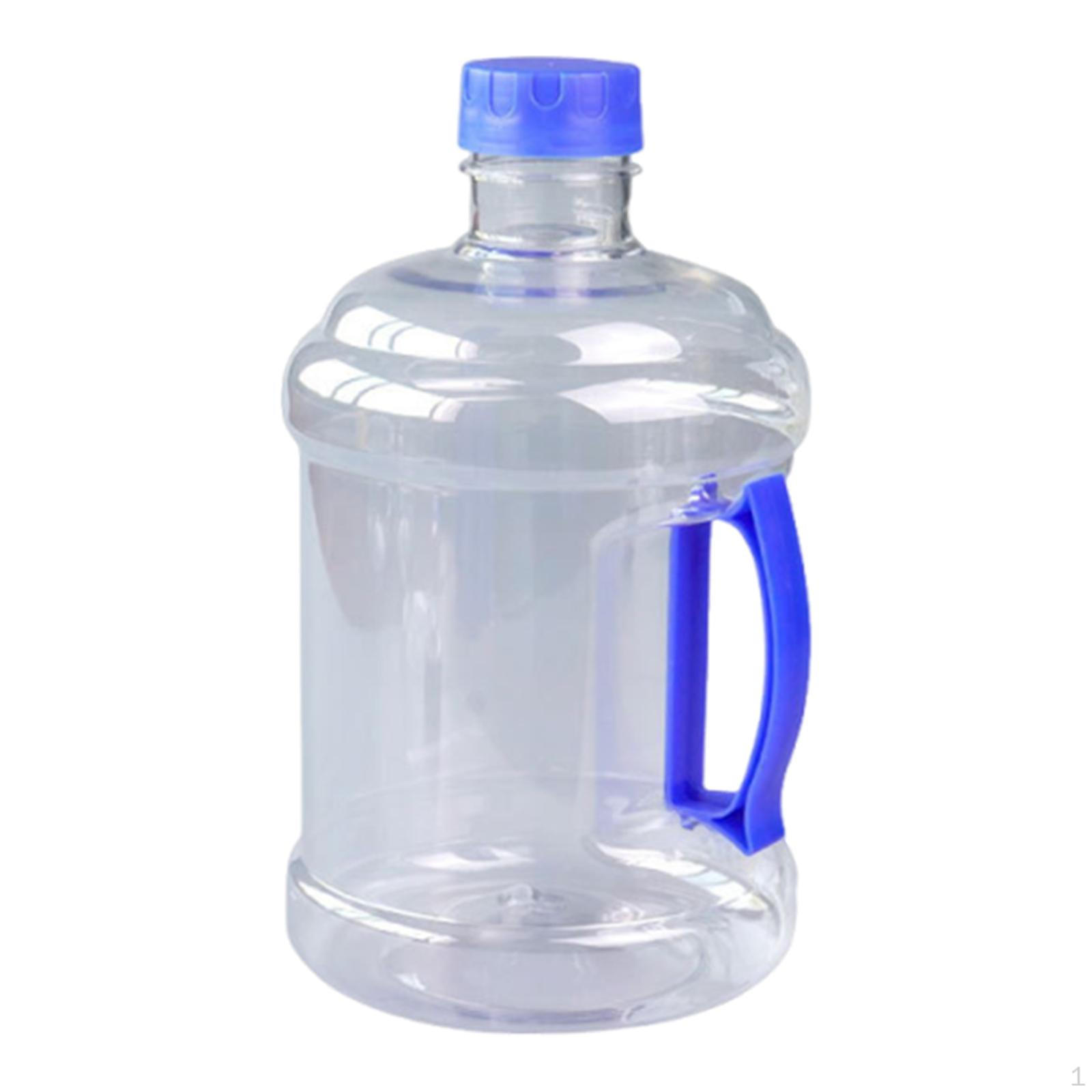

3L Reusable Empty Water Bottle with Handle: Versatile Jug for Outdoor Events, Office And Camping. Clear Blue