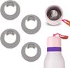 4 stuks Vervangingsdop voor Waterfles voor Owala FreeSip Twist 18oz 24oz Bovenste Deksel Pakking voor Owala FreeSip Twist Serie BPA-vrije Accessoires Grijs