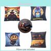 Double-sided Printed Plush Pillow Toy For Halloween Decoration Cartoon Character Style 40cm*40cm Lightweight