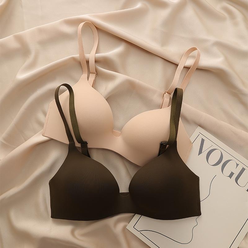 Smooth non-marking cup, no steel ring, small chest gathering underwear, comfortable upper support, anti-sagging collection breast bra HXW