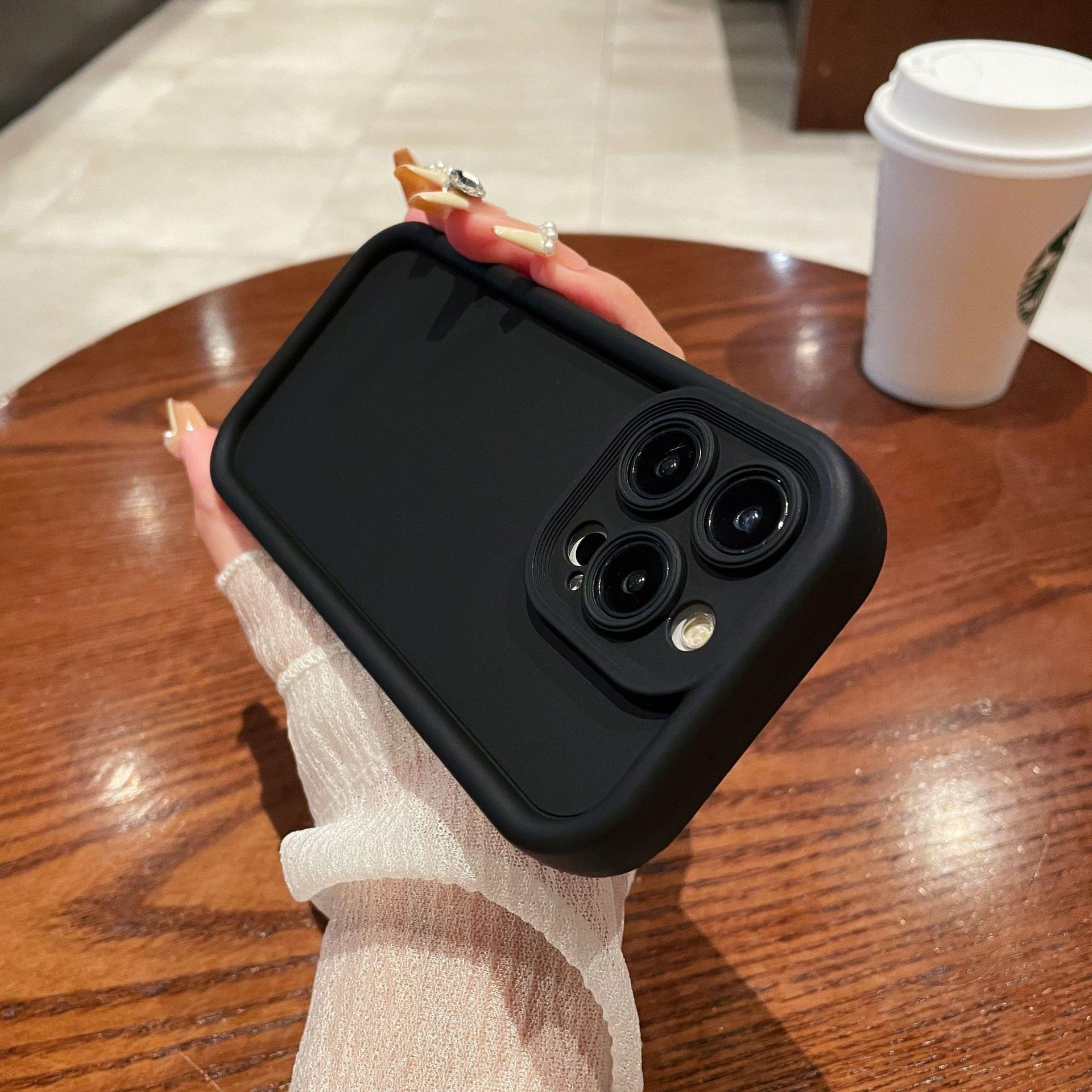 

Простой однотонный мягкий чехол-накладка, подходит для мобильного телефона Apple IPhone16promax 16 Защитный чехол 13 Полная упаковка Apple 16