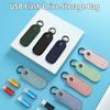 Leder U-Disk Tasche Schlüsselanhänger Halter USB-Stick Speicherbeutel Pendrive Schutzhülle Speicherstick Hülle Digitale Zubehörteile