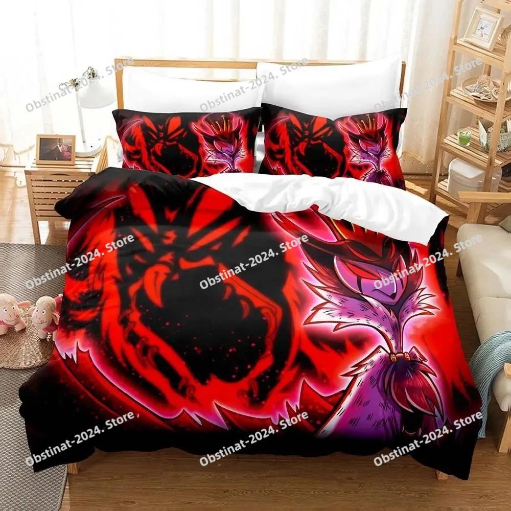 Anime Stolas Helluva Hazbin Hotels Boss Bettwäsche Set Jungen Mädchen Twin Queen-Size Bettbezug Kissenbezug Bett Kinder Erwachsene