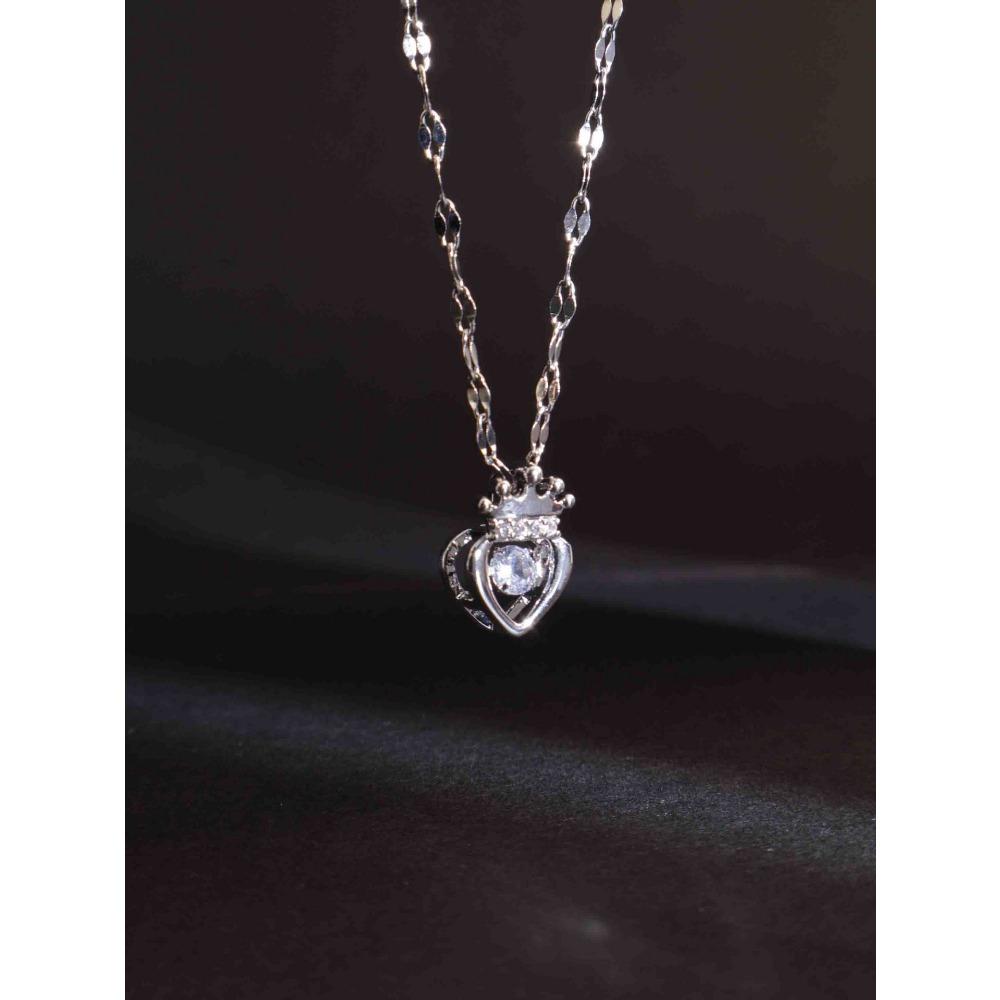 Necklace Does Not Fade Women's Summer Smart Love Versatile Necklace Women's High-end Titanium Steel Accessories