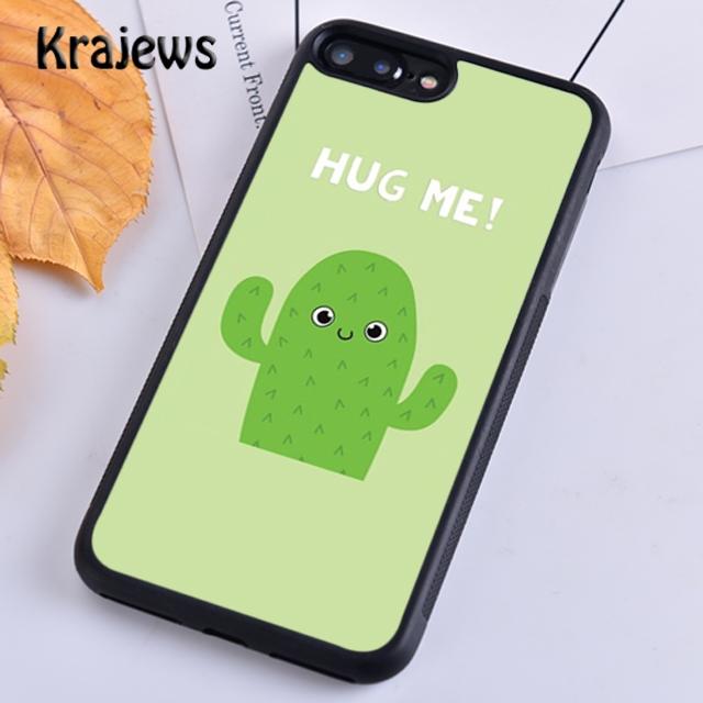 Krajews Hug Cactus Summer For iPhone 17 Air 16 Phone Case Cover 15 14 plus 12 13 pro max coque Shell Fundas