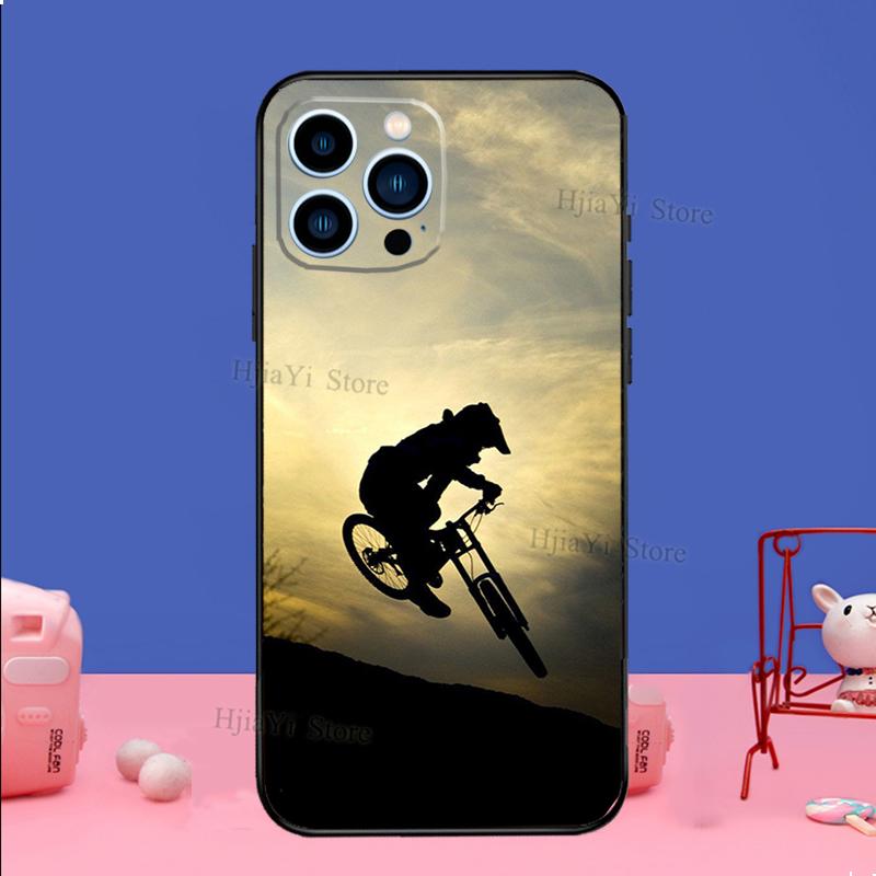 Bike Bicycle Sport Phone Case For iPhone 16 15 11 12 13 14 Pro Max Mini X XS XR Plus SE2 Funda Coque Capa Cover