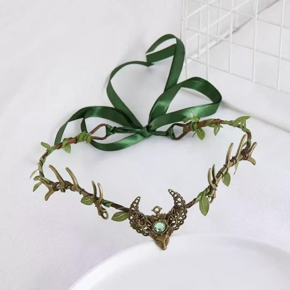Fantasy Elven Crown Diadem Fairy Headpiece Photoshoot Elf Tiara Gothic Style