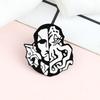 Skull Series Punk Gothic Badge Skeleton Flower Potted Brooch Denim Lapel Bag Enamel Pins Gift for Friend Party Halloween Jewelry