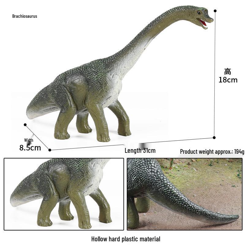 Cretaceous Ligabueino Dinosaur Model Toy - Hard Plastic Animal Figure for Kids