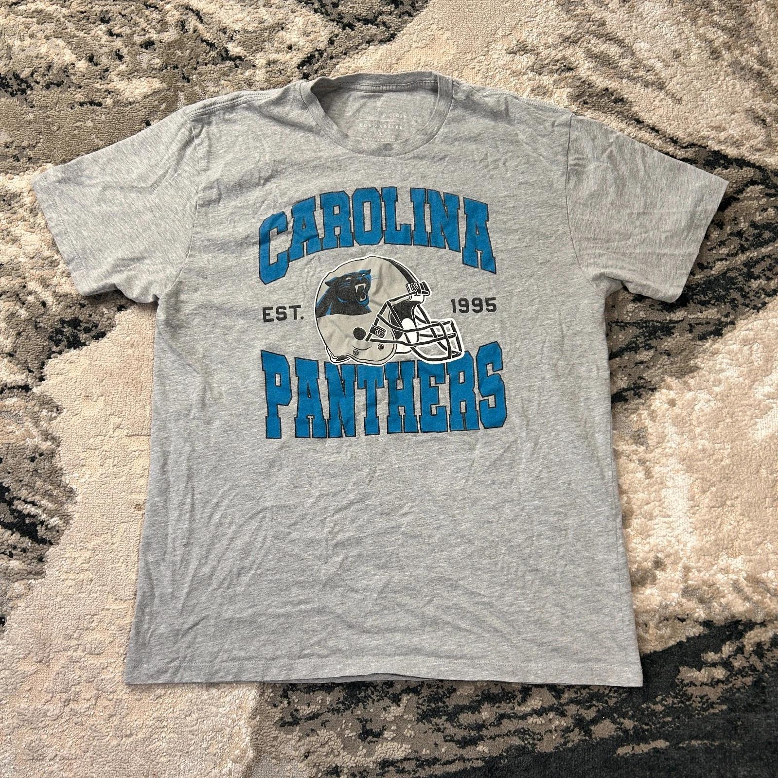 Vintage Carolina Panthers NFC Y2K Football T Shirt Men Large Heathered Gray S