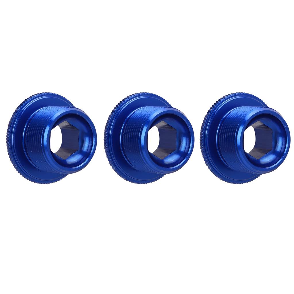 3pcs M20 Crank Cover Screws Rustproof Corrosion Resistant Aluminum Alloy Bike Crank Cover Screws for Mountain Bike
