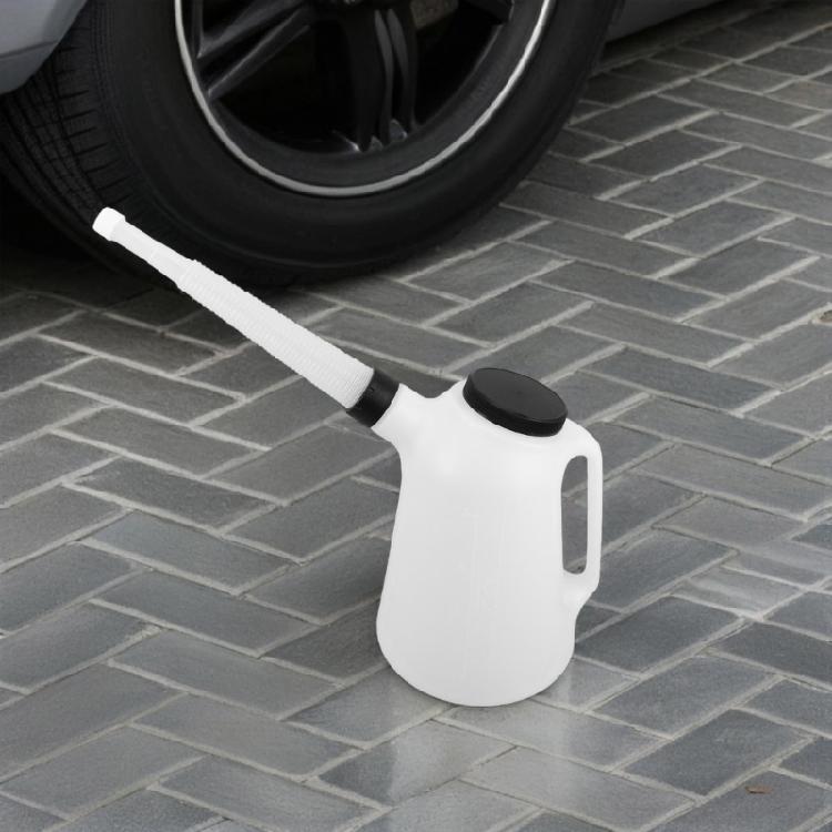 5L Motor Oil Dispenser Container with Spout & Leakproof Lid Automotive Fluid Storage Jugs for Car Truck Motorcycle Engine