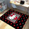 1pc Hello Kitty Red Heart Patterned Rug - Perfect for Home Decor, Office Carpet, Outdoor Mats, Gift Ideasz118