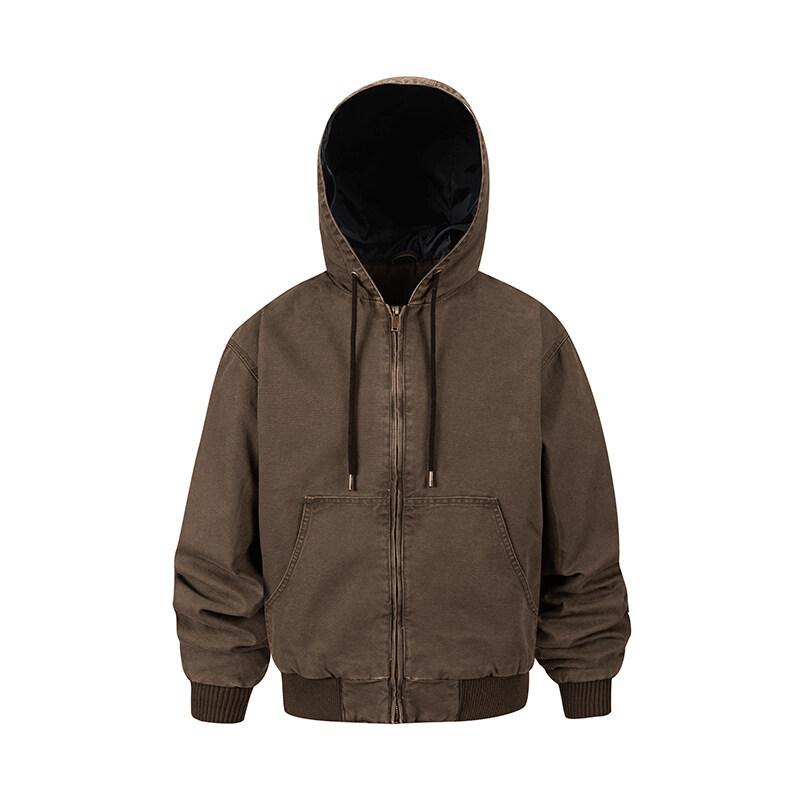 

Весенне-осенняя ретро-кардиган куртка, свободная куртка с капюшоном, мужская толстовка 2XL