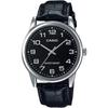 Casio MTP-V001L-1B Analog Quartz Men's Watch Silver Black Stainless Steel Generic Watch