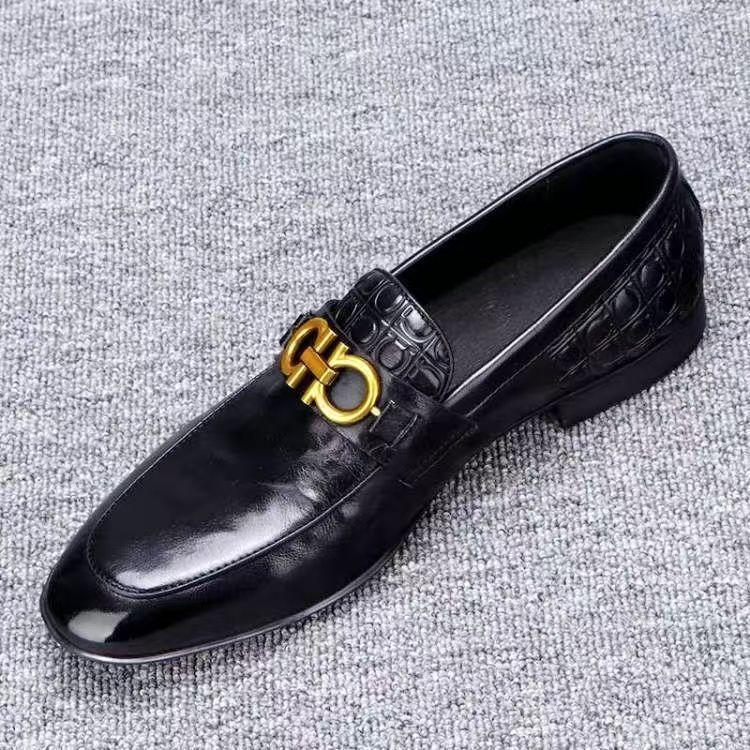 Autumn Business Dress Casual Leather Shoes British Comfortable Breathable Leather Shoes