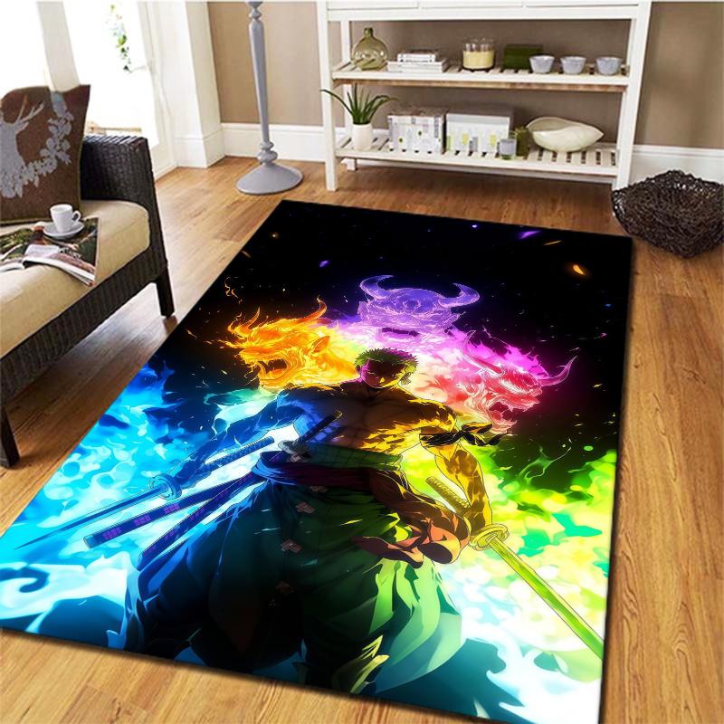 Roronoa Zoro Carpet Rug For Living Room Bedroom Home Sofa Decoration Kids Play Nonslip Floor Mat