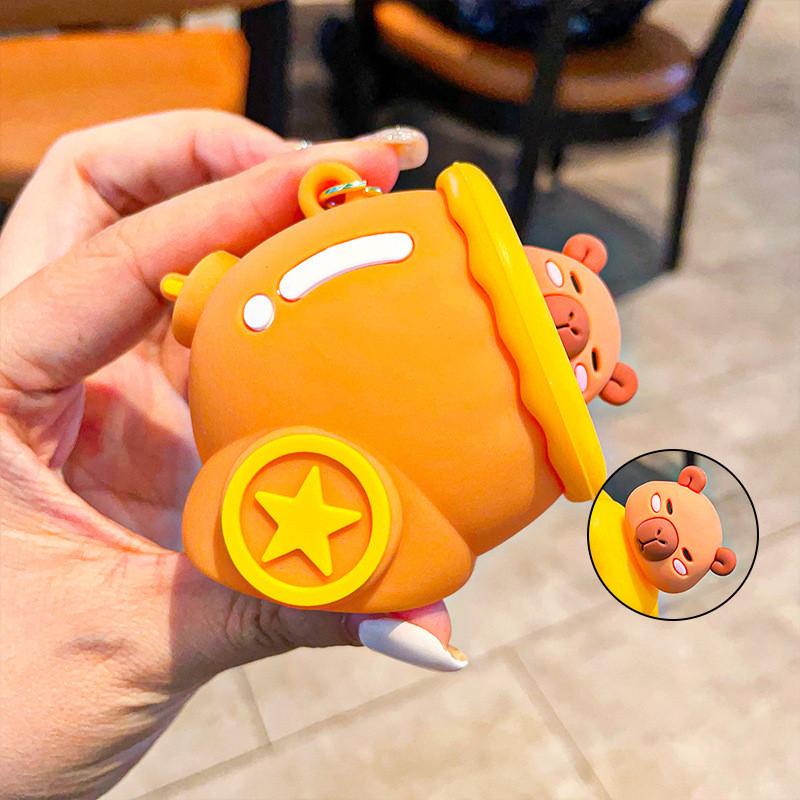 Toy Capybara Squishy Panda Koala Pig Keychain Cartoon Bag Pendant Decoration