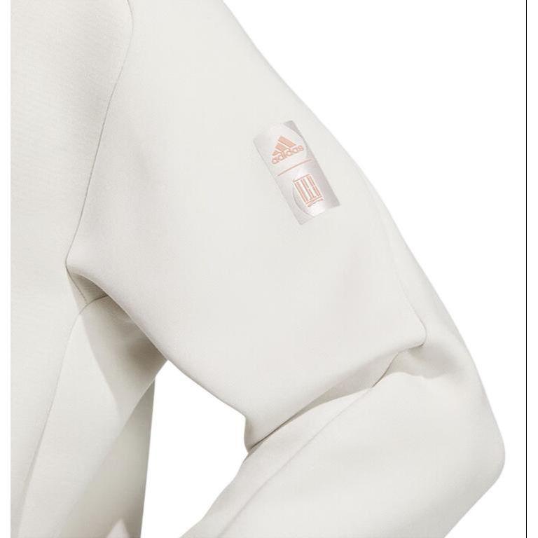 Adidas Sportswear Wuji Graphic Top Crew Neck Pullover Long Sleeve Sweatshirt Men Tops Off-White JI8718