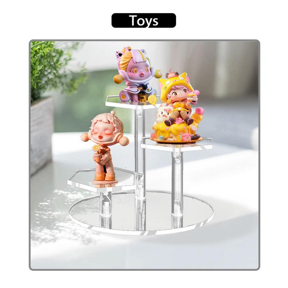 Acryl-Aufsteller transparent Desktop Blind Box Figuren Aufbewahrungsständer Parfüm Schmuck Schmuckaufbewahrungsständer