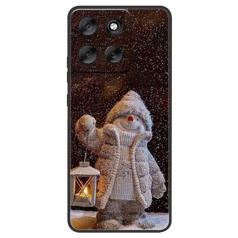 Christmas Painted Phone Case For Motorola Moto Edge 60 50 Pro Ultra Neo G56 G66j G66y G06 G86 Power G15 Soft Silicone TPU Cover