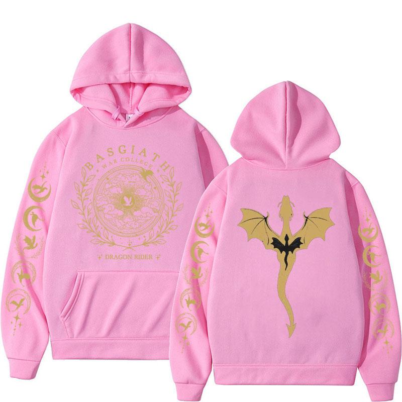 Fourth Wing Graphic Hoodies Basgiath War College Dragon Rider Sweatshirt Men Women Trend Hoodie Streetwear