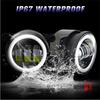 3.5 Inch / 4 Inch LED Fog Light DRL Round Angel Eyes Assembly White And Yellow Light Auto Car Fog Lamp