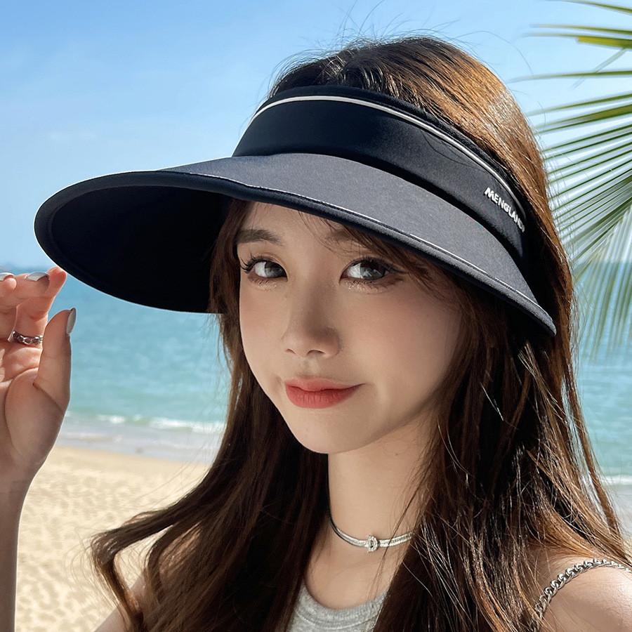 New Summer Ice Silk Nylon Sun Hat Women Outdoor Fashion Uv Protection Wide Brim Sunscreen Hat