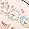Happy Puppy Cosmetic Bag Lovely Cartoon Little Dog Makeup Storage Bag Travel Toiletry Bag Large Capacity Canvas Storage Pouch