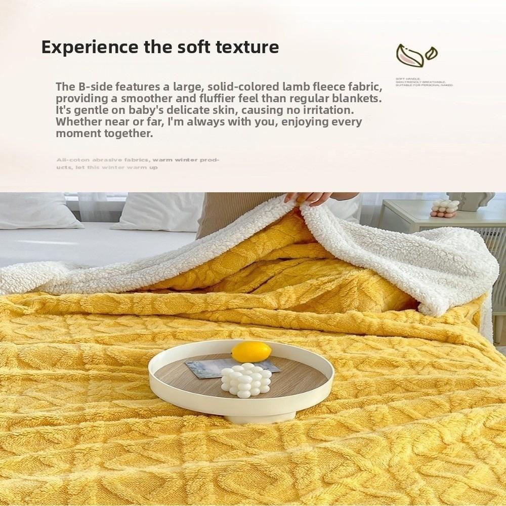 Gifts Soft Warm Blanket Cozy Fuzzy Thick Warm Sherpa Blanket Reversible Fleece Throw Blanket Cozy Home