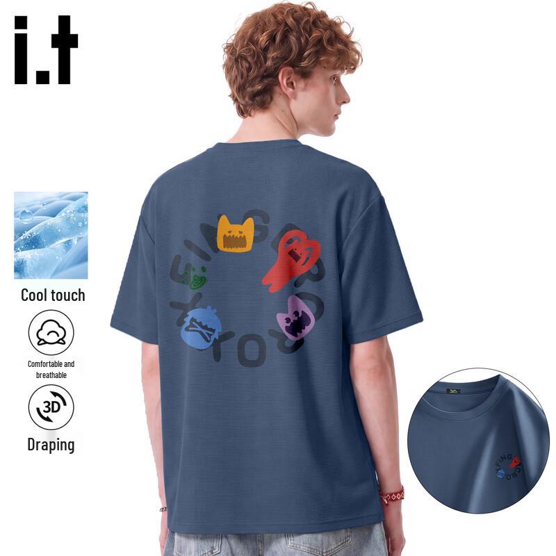 Fingercroxx IT Men s Quick-Dry Loose-Fit T-Shirt L