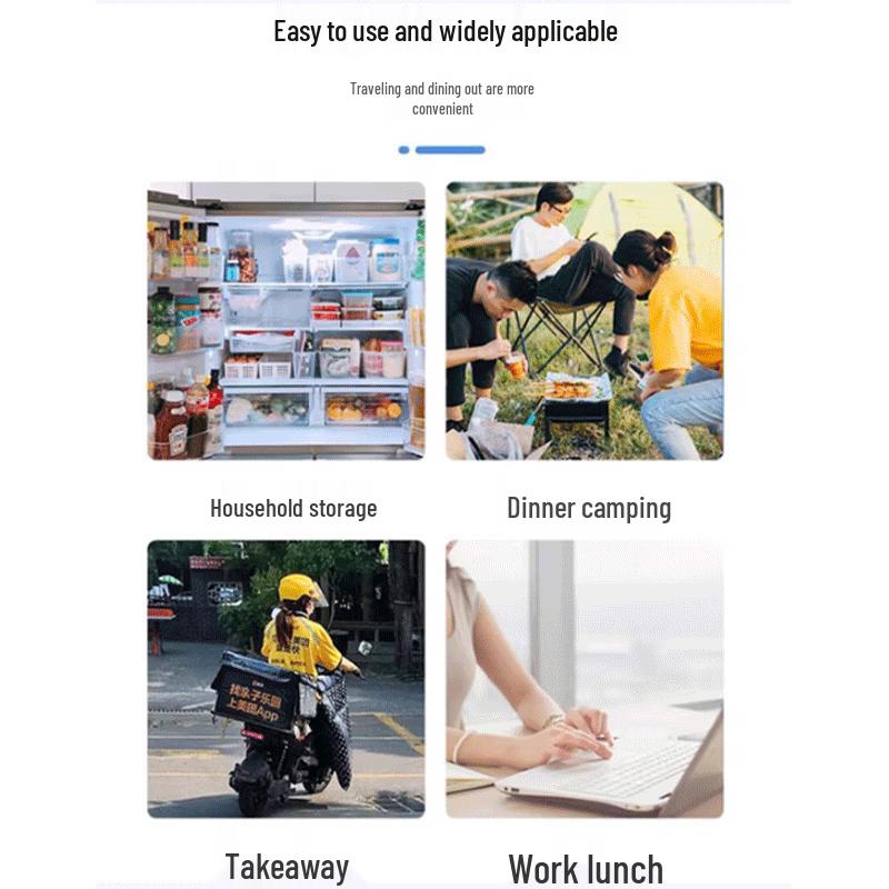 Disposable Round Plastic Takeaway Soup Bowls with Lids