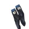 European Color-Blocked Heel Cloth Label Socks, Women'S Idea Yarn, Coarse Needle Socks, Personality Trendy Socks, Pile Socks