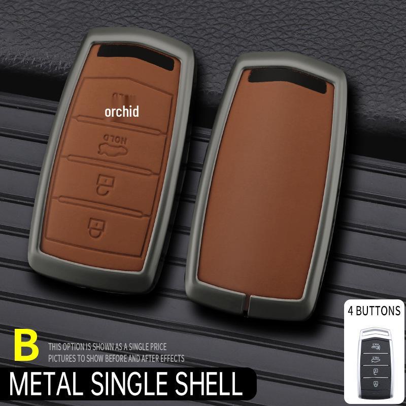 

Genesis GV70 G80 GV80 G90 Car Key Protective Metal Case Opp Bag