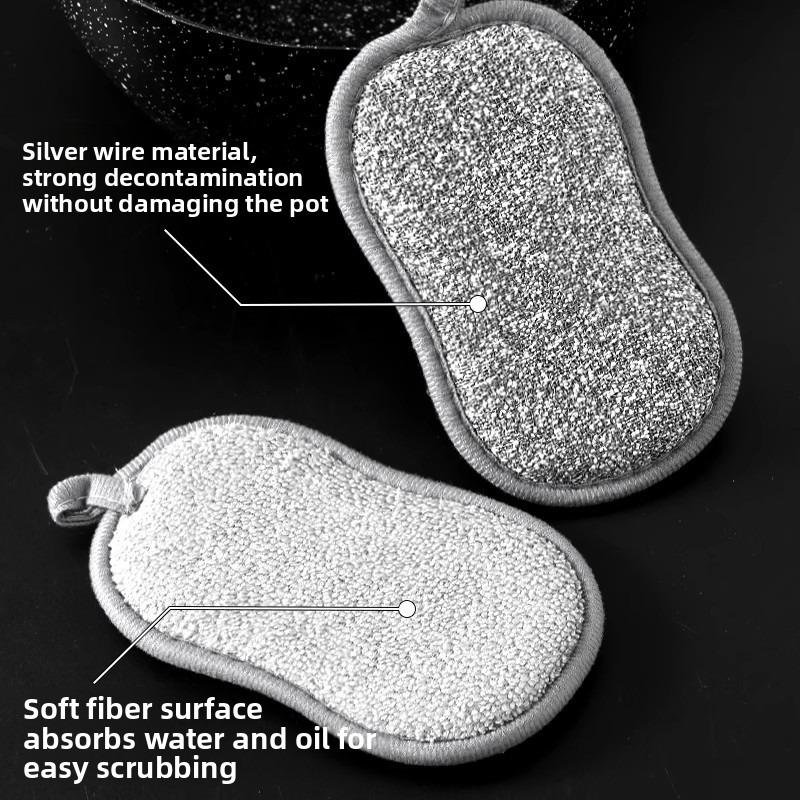 Wire Dishwashing Cloth - Kitchen-specific Dish Scrubber - Perfect for Washing Dishes. No Damage To Pots. Wire Ball for Washing Dishes and Wiping.