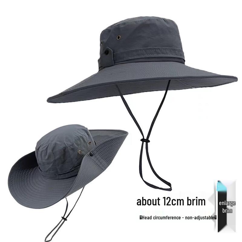 Outdoor Waterproof Quick-Dry Sun Protection Wide-Brim Fishing Hat