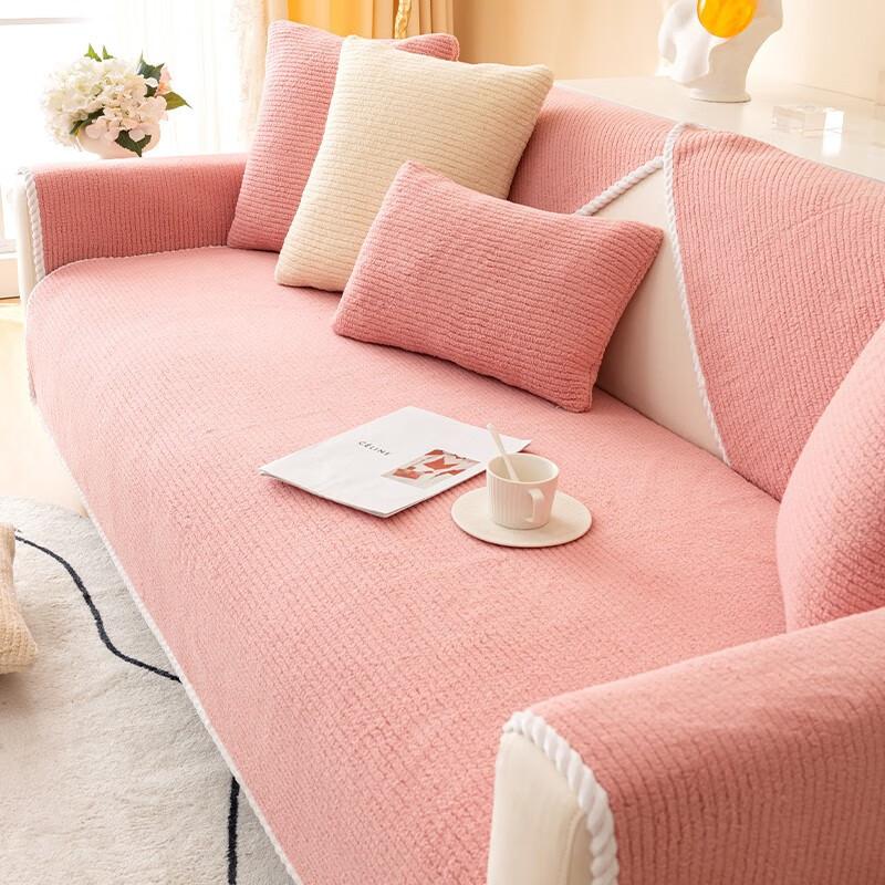 Winter Sofa Cushion Plush Thickened Warm Fabric Sofa Cushion Non-Slip Sofa Cushion