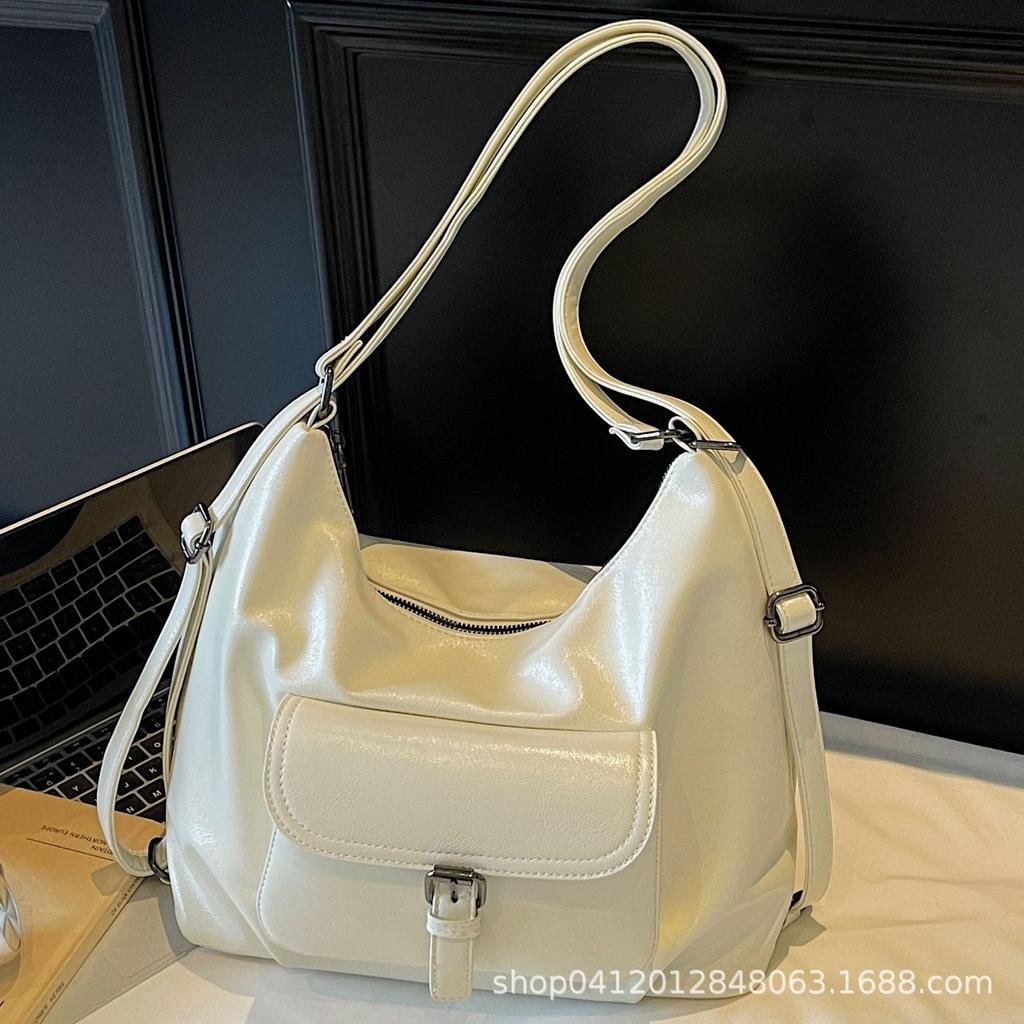 Retro shoulder tote bag large capacity bag women's 2025 new fashion multi-purpose casual commuter backpack