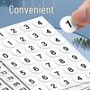 Self-Adhesive Small Round Number Stickers 1-100 for Handwritten Labels