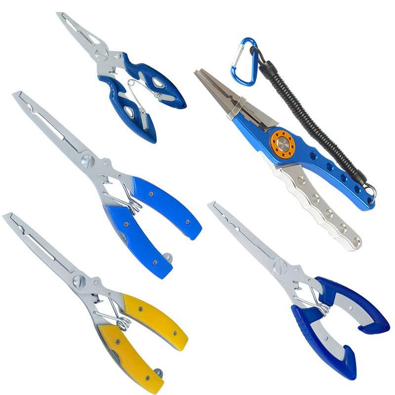 Tungsten Steel Long Nose Fishing Pliers: Line Cutter, Split Ring Opener & Hook Remover