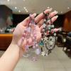 New Crystal Starfish Double-Layer Phone Chain Ins Style Crystal Pearl Beaded Short Phone Lanyard Women's Bag Pendant