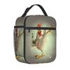 Chickens Rooster Print Insulated Lunch Bag Unisex Reusable Portable Waterproof Thermal Oxford Lunch Box for Work Picnic Travel