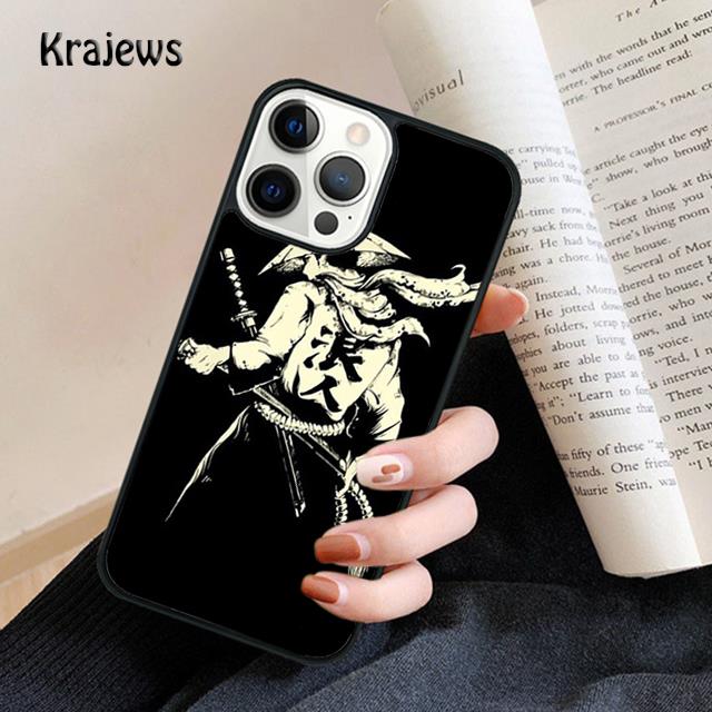 Japanese Samurai Art Soft Phone Case For iPhone 17 Air 16 15 14 Max Plus 11 12 13 Pro Max Phone Cover Coque Fundas