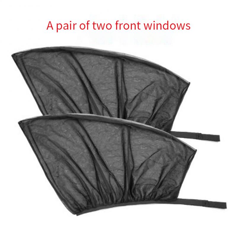 

Window Cover Durable Universal Flexible Elastic Mesh Material Easy To Install Car Supplies Mosquito And Light Shield Portable