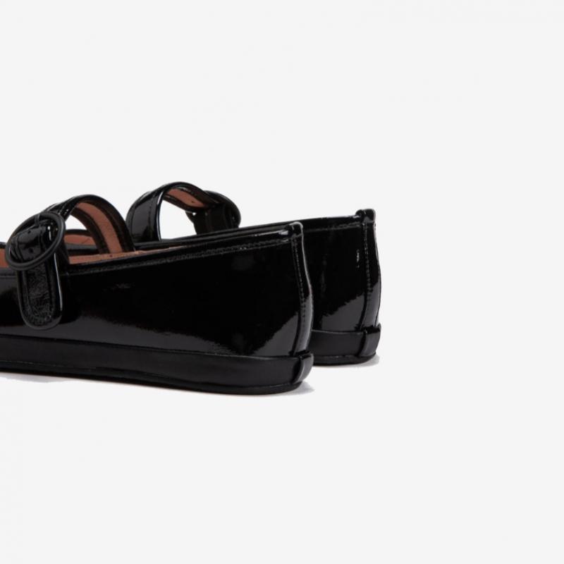 ESquire Women S SheepSkin Shine Mary Jane loaferS Black