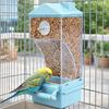 Transparent Automatic Bird Feeder Large Capacity Parrot Cage Feeder Bird Feeder Dispenser  Pet Cage